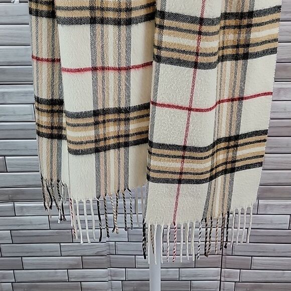 Frass tartan plaid "cashmink" scarf  One Size - Picture 3 of 8